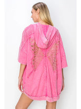 Load image into Gallery viewer, Mineral Wash Butterfly Hoodie
