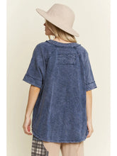 Load image into Gallery viewer, Mineral Washed V-neck Best Basic Soft T-shirt
