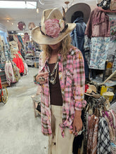 Load image into Gallery viewer, A Rare Bird - Pink Plaid Snapfront Shirt
