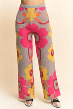 Load image into Gallery viewer, Floral Printed Cozy Soft Full Casual Knit Pant

