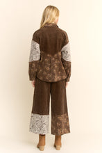 Load image into Gallery viewer, Davi &amp; Dani - Washed Floral Button Front Shirt Jacket Shacket
