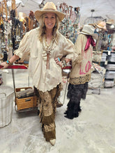 Load image into Gallery viewer, A Rare Bird -Eyelet Linen Cream Top
