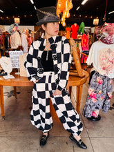 Load image into Gallery viewer, HCB - Vintage Button Check Jogger Set
