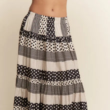 Load image into Gallery viewer, J.nna - Polkadot Tiered Maxi Flowy Skirt
