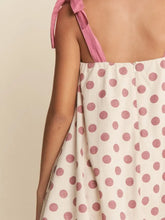 Load image into Gallery viewer, J.NNA - A-Line Polka-Dot Sleeveless Mini Dress PINK
