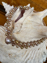 Load image into Gallery viewer, HC Handcrafted  Gold Pearl Chocker - Double Strands
