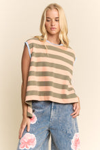 Load image into Gallery viewer, Davi &amp; Dani - Striped Sleeveless Relaxed Fit Top
