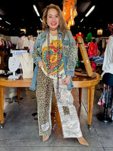 Load image into Gallery viewer, Bluevelvet - CAMO AND LEOPARD PRINT WIDE LEG PANTS
