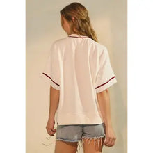 Load image into Gallery viewer, Oversized Game Day Short-Sleeve Sweatshirt
