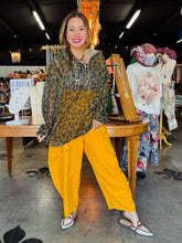 Load image into Gallery viewer, I Love Linen - Mustard Linen Harem Pants
