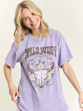 Load image into Gallery viewer, J. Her - Mineralwash Graphic Wildwest Tshirt
