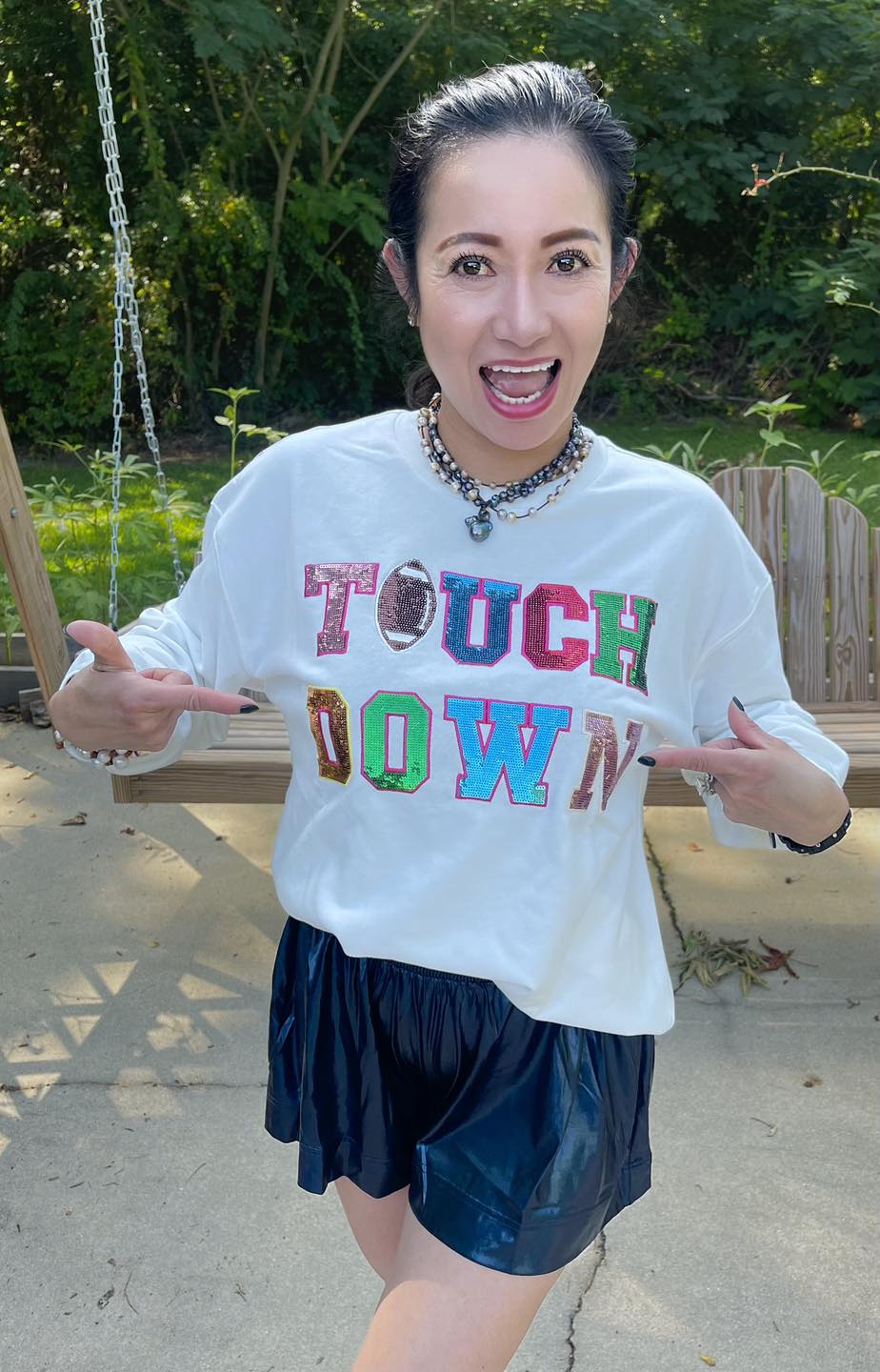 Touchdown Sequin Sweatshirts