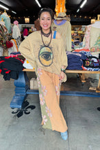 Load image into Gallery viewer, BLUEVELVET - ELASTIC WAIST FLOWER PATCHWORK PANT - RUST - MULTI
