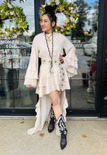 Load image into Gallery viewer, HC - Ruffle Hi-Low Dress With Western Belt
