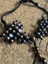 Load image into Gallery viewer, HC-Bow Tie Pearls Necklace
