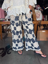 Load image into Gallery viewer, HCWK - L DENIM AND CROCHET PANT
