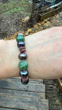 Load image into Gallery viewer, HC - Love All Around Jade Black Pearls Bracelet 12mm
