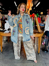 Load image into Gallery viewer, Bluevelvet - CAMO AND LEOPARD PRINT WIDE LEG PANTS
