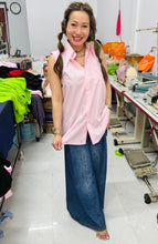 Load image into Gallery viewer, HC - Magical Tank Point Collar Shirt- Sweet Pink

