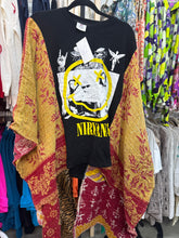 Load image into Gallery viewer, Indi and Sai - Upcycle Kantha Band Tee One OF The Kind
