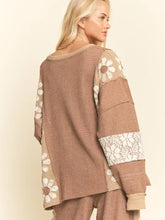 Load image into Gallery viewer, Davi &amp; Dani - Milli  Mix Matched Flower Patch  Top - Mocha
