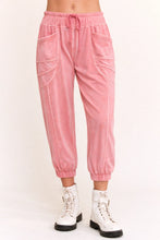 Load image into Gallery viewer, Davi &amp; Dani - Garment Washed Seam Detail Jogger Pants
