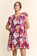 Load image into Gallery viewer, Davi &amp; Dani - Ruffle Sleeve Floral Dress
