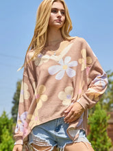 Load image into Gallery viewer, Plus Printed Hacci Knit Pullover Sweater
