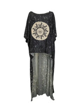 Load image into Gallery viewer, Hi-Lo Tunic with Girl Under Night Sky &amp; Moon Print
