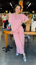Load image into Gallery viewer, BoBo Mineral Wash Boho Ruffle Cargo Pants
