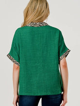 Load image into Gallery viewer, Danni Leopard Print Color Block Top
