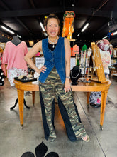 Load image into Gallery viewer, Denim Vest with Snap Button and Ribbon Bow
