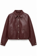 Load image into Gallery viewer, Davi &amp; Dani - Leather Bomber Jacket  Ship 9/28/29
