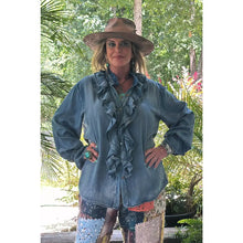 Load image into Gallery viewer, Jaded Gypsy - A Ruffle In Time Top
