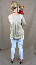 Load image into Gallery viewer, HC Ooh La La Pleated Silk Blouse
