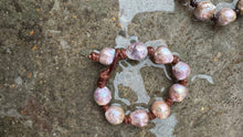 Load image into Gallery viewer, HC - Full Off Love Very Rare Dark Mauve Pink Baroque Pearl Bracelet 18mm
