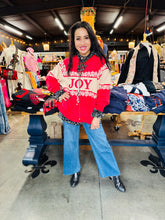 Load image into Gallery viewer, J.nna - CRIMSON RED LACE TRIM PULLOVER TOP - JOY
