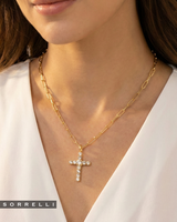 Load image into Gallery viewer, SORRELLI - Cross Paperclip Pendant Necklace
