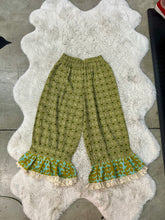 Load image into Gallery viewer, I Love Linen - Chartreuse Ruffle Bloomers
