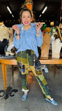 Load image into Gallery viewer, Patchwork Linen Harem Pants

