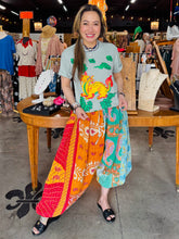 Load image into Gallery viewer, I Love Linen "GOLD DRAGON TEE" - SAGE

