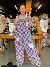 Load image into Gallery viewer, Bluevelvet - Patchwork Checkered Overall
