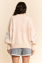 Load image into Gallery viewer, Davi &amp; Dani - Multi Floral Patchwork Long Sleeve Sweater Top
