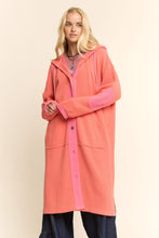 Load image into Gallery viewer, Davi &amp; Dani - Duster Cardigan With Hoodie
