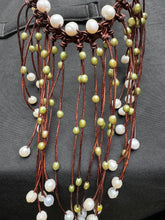Load image into Gallery viewer, HC - Handmade Lady Green  Pearls Necklace
