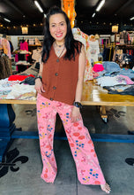 Load image into Gallery viewer, Floral Printed Washed Stretch Twill Pants
