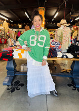 Load image into Gallery viewer, Pixi + Ivy - Varsity Number Lightweight 89 Sweater Top - Green
