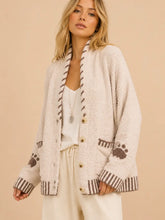 Load image into Gallery viewer, J.nna - Moonlight Bear Cozy Knit Cardigan - PREODER SHIP 11/15
