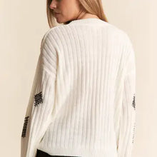 Load image into Gallery viewer, J.NNA - Knit Ribbed Sweater Top
