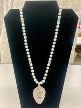 Load image into Gallery viewer, Icon Collection - Pearl Spoon Ring John 3:16 Necklace
